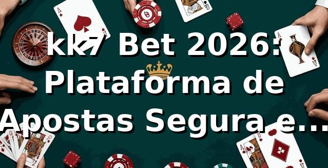 kk7 Bet 2026: Plataforma de Apostas Segura e Inovadora 🎯